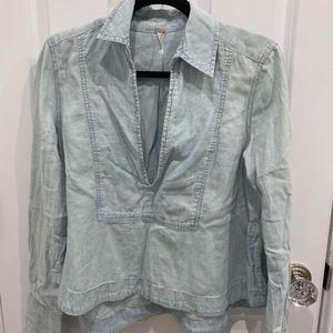 Free people soft denim top